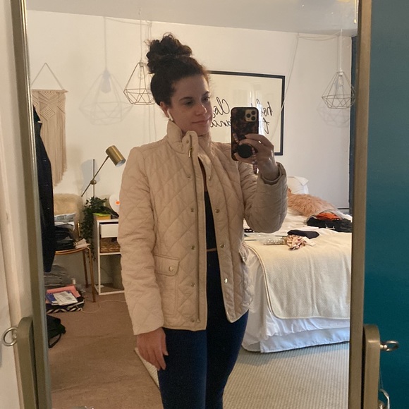 J.Crew Cream Quilted Jacket - Picture 4 of 5